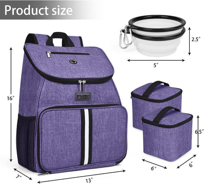 BAGLHER丨Dog Travel Bag, Airline Approved Pet Supplies Backpack, Dog Travel Backpack Accessories Set