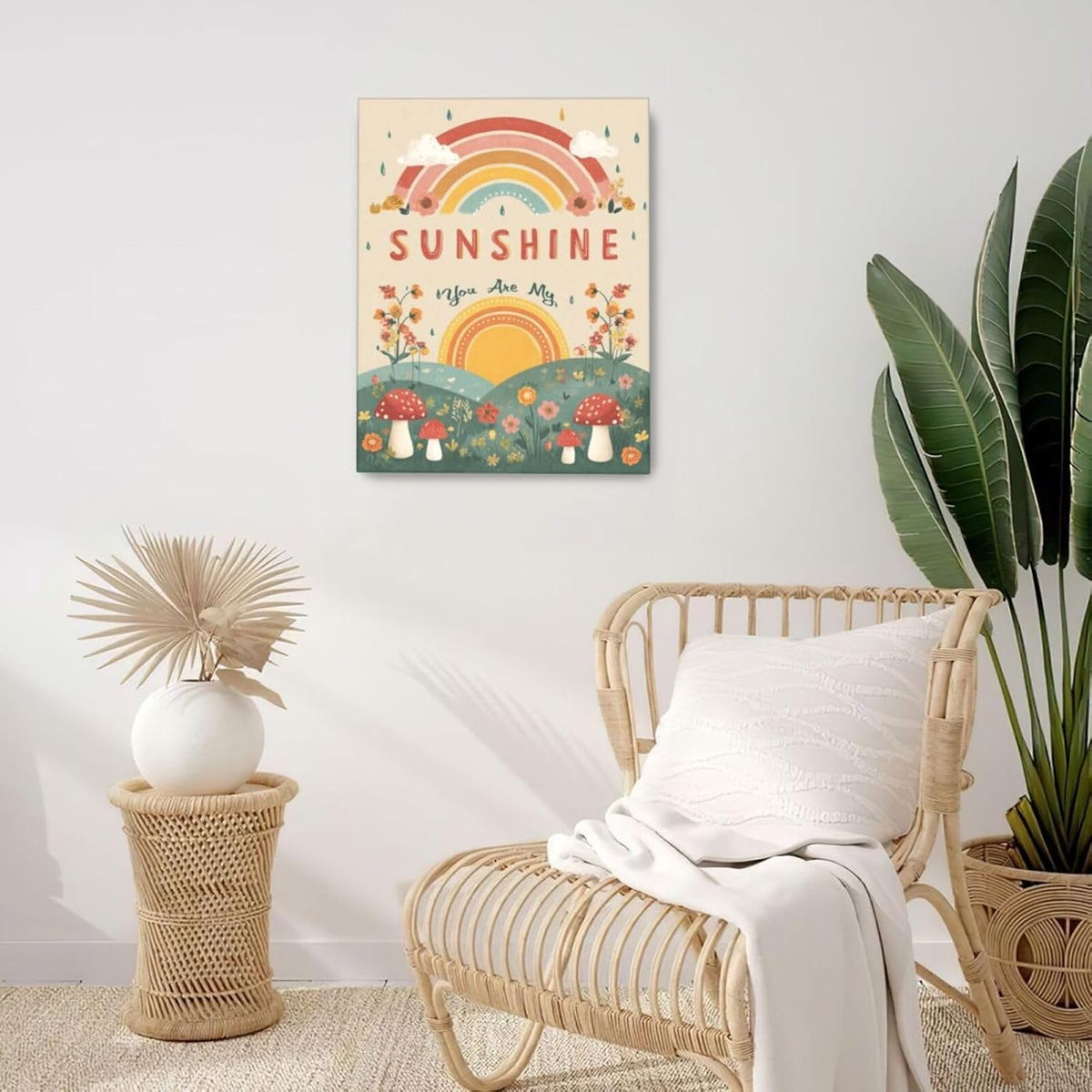 You Are My Sunshine Inspirational Canvas Wall Art Motivational Encouragements Wall Decor First