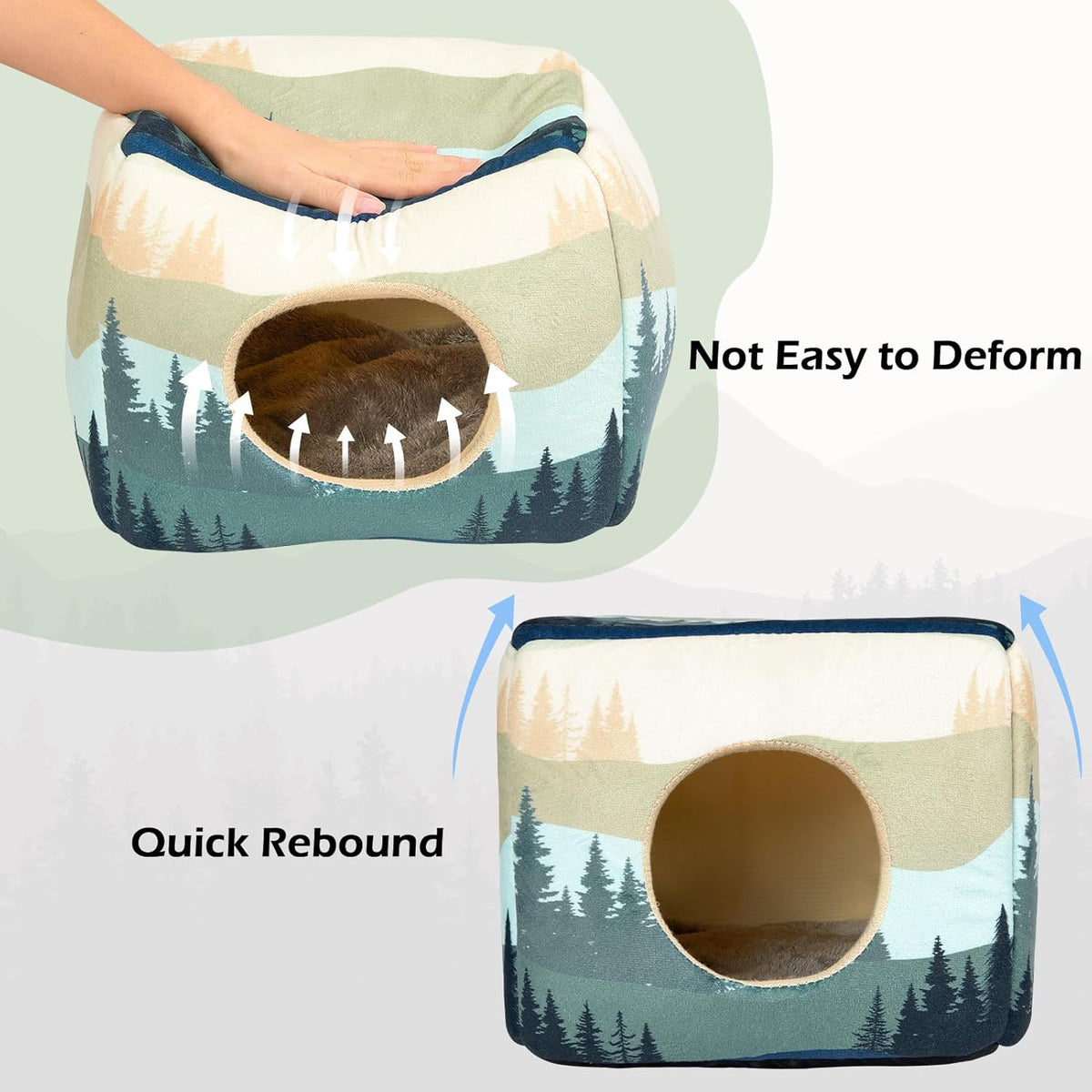 Bienbee Guinea Pig Hideout, Washable Guinea Pigs House Cozy Guinea Pigs Bed for Small Pet