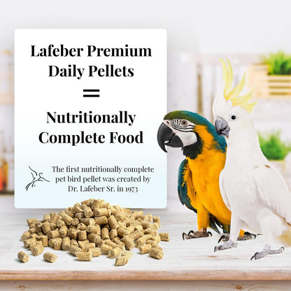 LAFEBER'S Premium Daily Diet Pellets Pet Bird Food, Made with Non-GMO and Human-Grade Ingredients