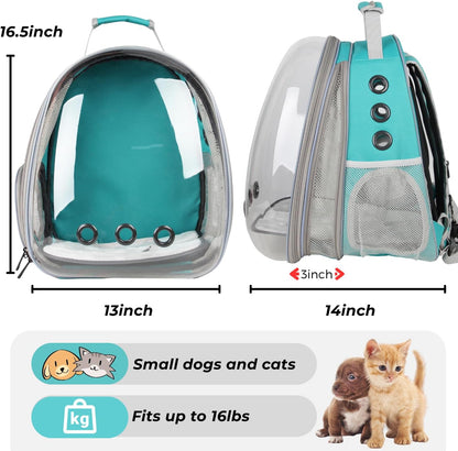 Lollimeow Cat Carrier Backpack, Bubble Expandable Backpack Carrier, Pets and Small
