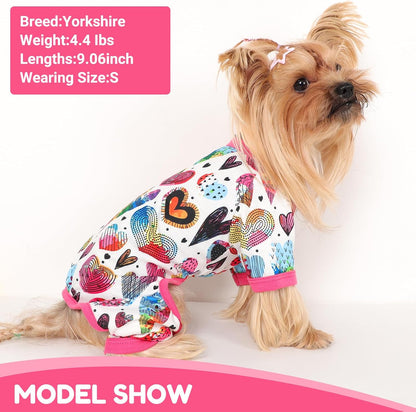 Dog Pajamas Small Sized Dogs Stretchable Summer Dog Clothes Pjs 4 Legs Girl Boy Cute Soft Puppy