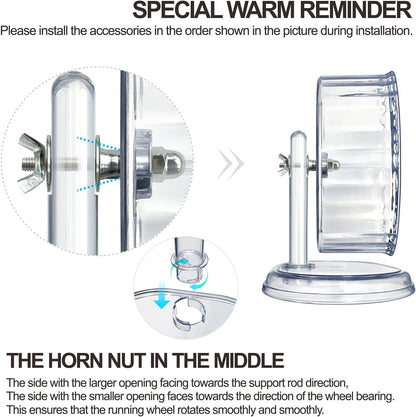 Silent Hamster Wheel, Super-Silent Hamster Exercise Wheels Accessories, Quiet Running Wheels