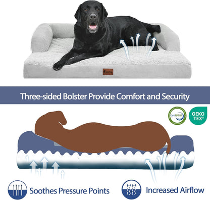 Orthopedic Dog Beds for Extra Large Dogs, Waterproof Dog Beds XLarge, Memory Foam Dogs Couch Beds