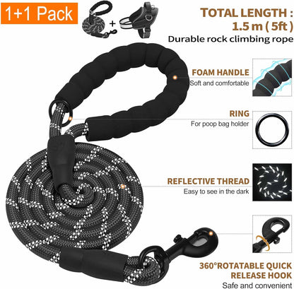 Haapaw Essential Dog Harness, No Pull Pet Vest with 3 Leash Clips, No Choke, Reflective, Adjustable