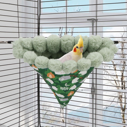 Wontee Bird Nest House Winter Warm Hanging Hammock Bird Bed Snuggle Hut for Parakeets Budgies