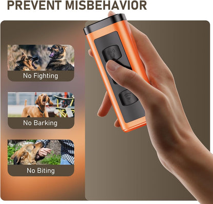 Dog Bark Deterrent Devices Rechargeable Anti-Barking Device for Dogs 50ft Long Range Ultrasonic