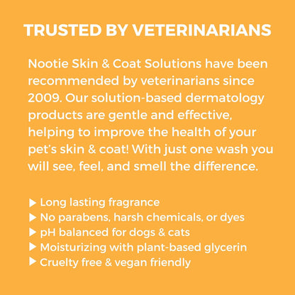Nootie - Pet Shampoo for Sensitive Skin - Revitalizes Dry Skin & Coat - Natural Ingredients