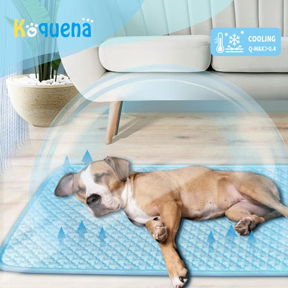 Pet Cooling Mat for Dogs & Cats - Washable Dog Cooling Mat Portable Pet Cool Pads Blanket for