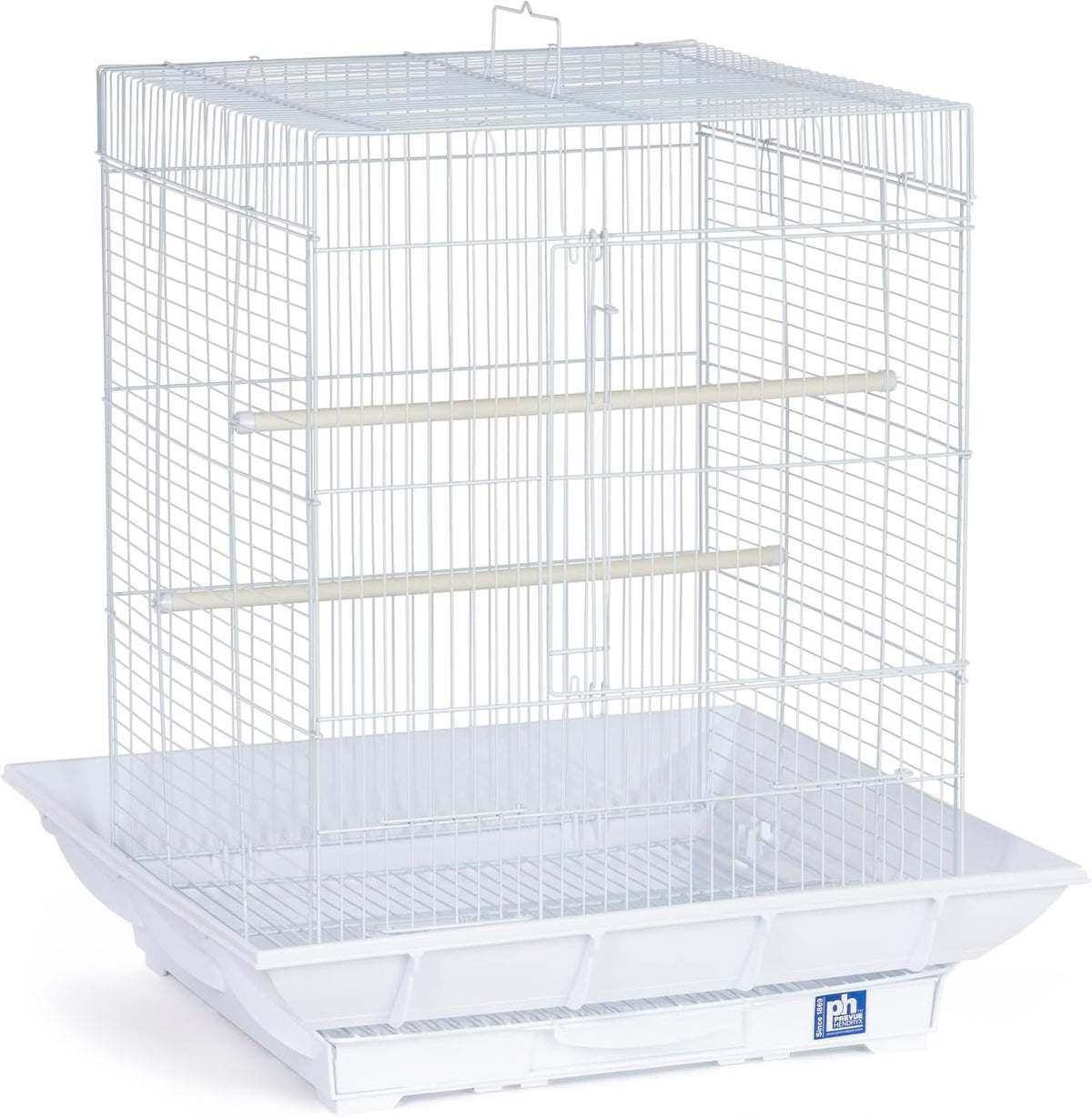 Prevue Hendryx SP850W/W Clean Life Cockatiel Cage, White,1/2"