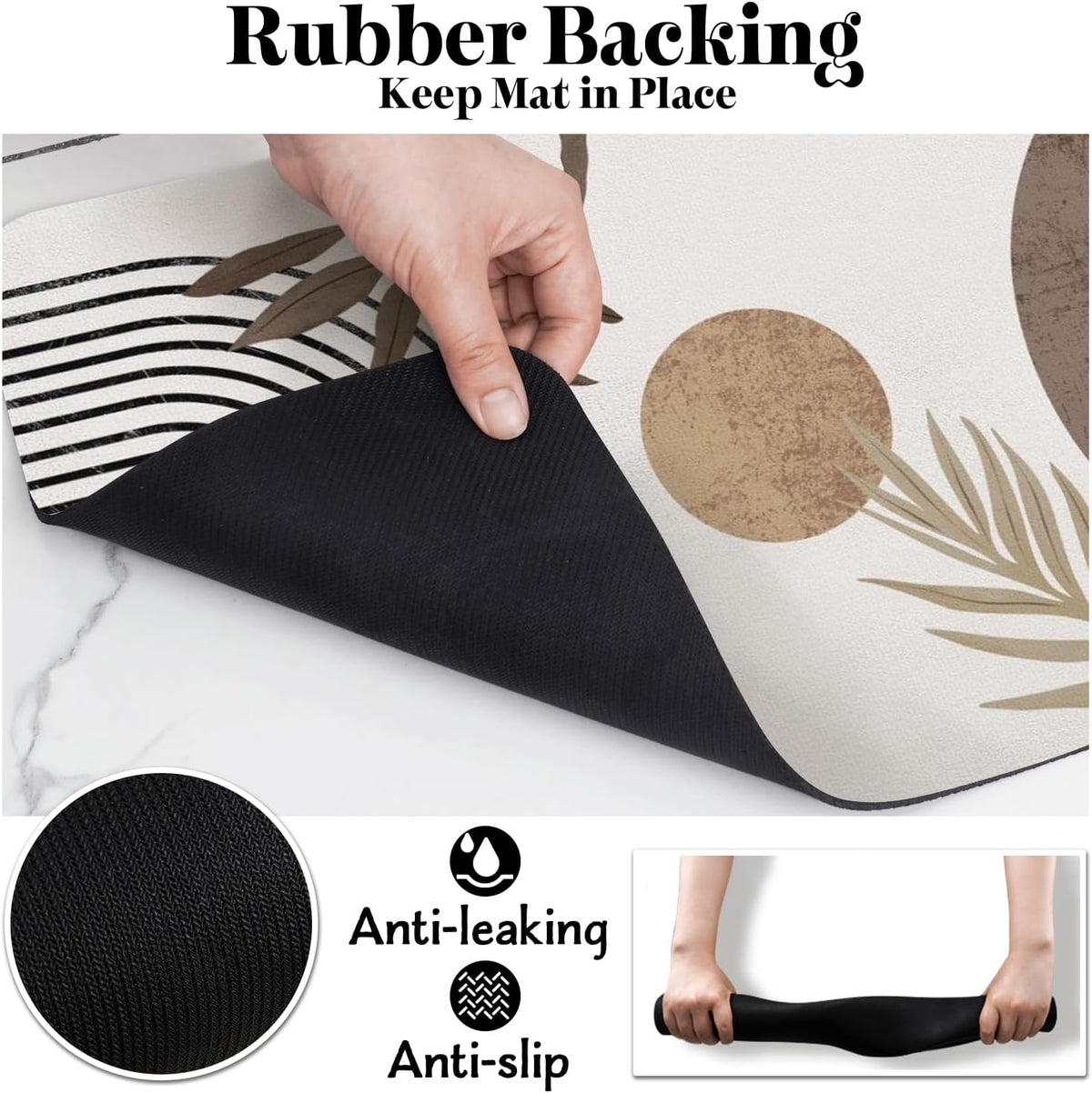 Dog Food Mats for Floors, Absorbent Dog Bowl Mat for Food and Water Dispenser Mat, Quick Dry Cat