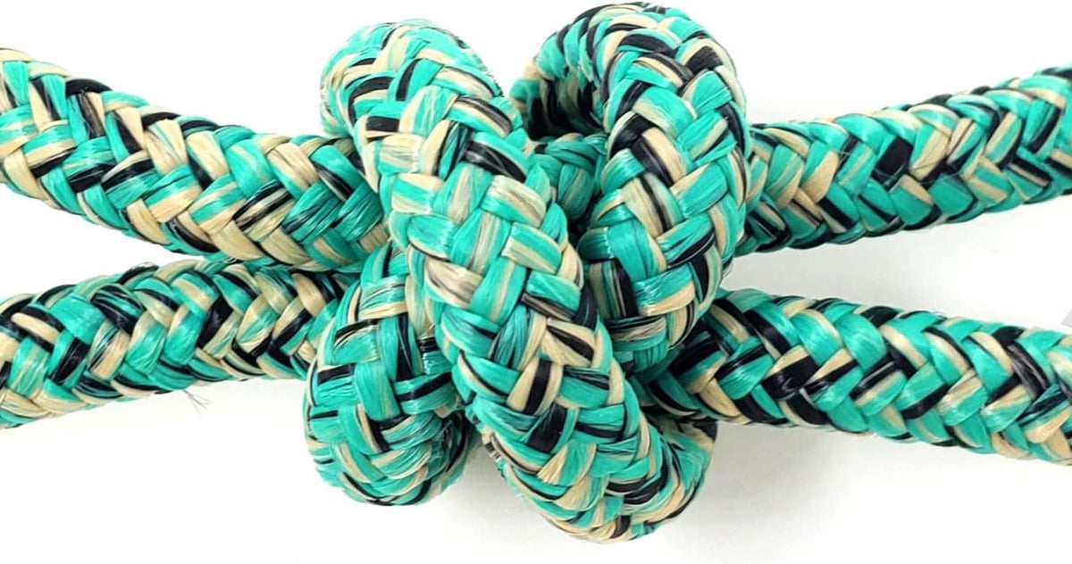 Horse Rope Training Halter - 4 Knot 1/4" Stiff Halter Cord - Used by Famous Trainers Multiple Sizes