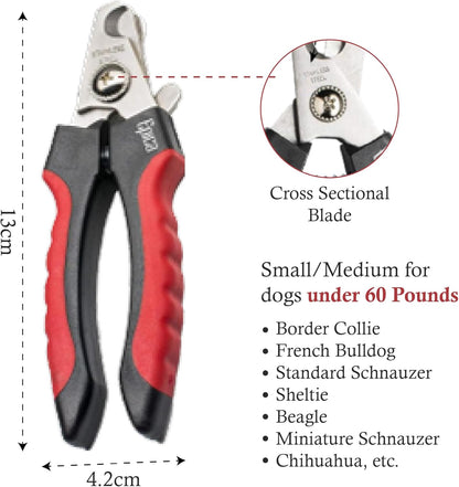 Epica Professional Dog Nail Clipper, Nail Clippers for Large Dog, Easy and Safe Grooming Clippers