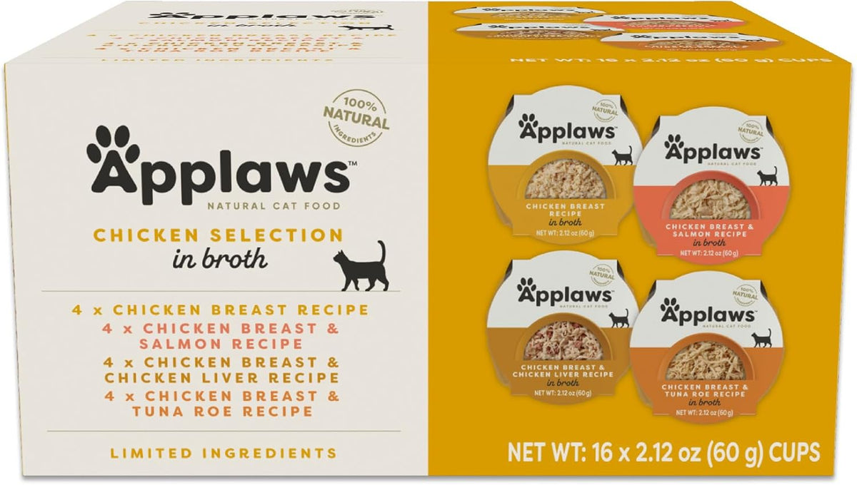 Applaws Natural Wet Cat Food, Limited Ingredient, Grain-Free, Protein with No Artificial Additives
