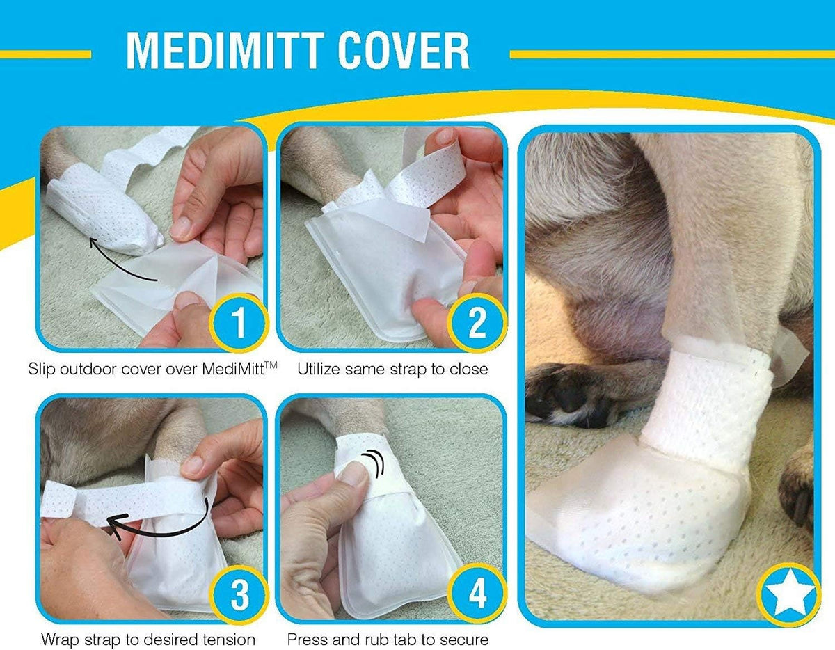 Outdoor Water Proof Cover. Slides Over MediMitts for Dogs paw (which are Sold Separately) Fastens