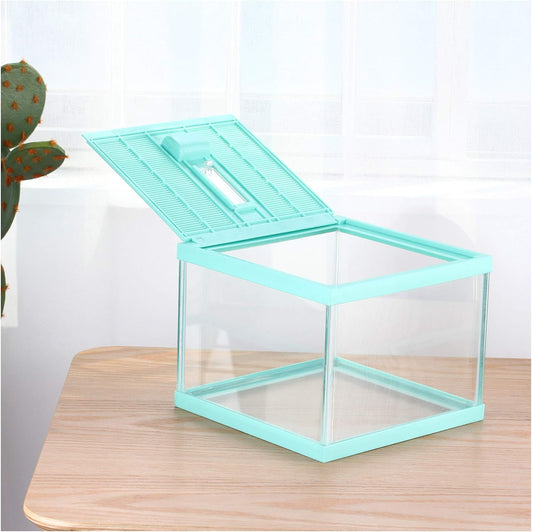 crapelles Reptile Terrarium Tank, Snail Jumping Spider Enclosure, Tarantula Insect Pet Box