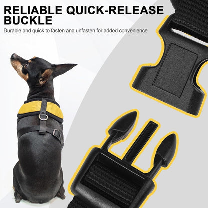 BINGPET No Pull Dog Harness,Soft Mesh Breathable All Weather Vest Harness,Safety Protection Design