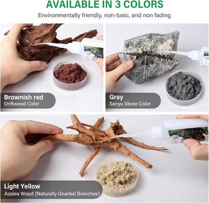 Cotton Wool for Aquascape- Gap Filler Cotton for Rocks & Wood | Aquarium Safe Bonding Material |