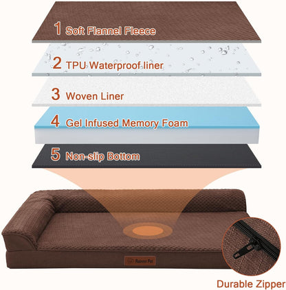 Orthopedic Dog Bed, 3 Inch Memory Foam Dog Beds for Small Dogs, Washable Removable Cover, Nonskid