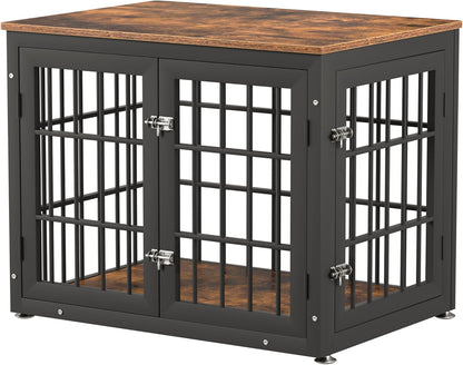 32 Inch Heavy Duty Dog Crate Furniture for Medium and Small Dogs, Decorative Pet House End Table