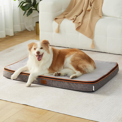 Memory Foam XL Dog Bed - 4” Thick Orthopedic Beds for Extra Large Dogs - Waterproof Dog Bed with