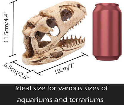 Dinosaur Animal Skull Aquarium Large Décor Cave Decorations Fish Hideout Tank Betta Tarantula