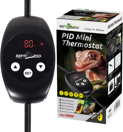 REPTIZOO Dimming Thermostat, PID Temperature Controller with Memory Function, Reptile Thermostat