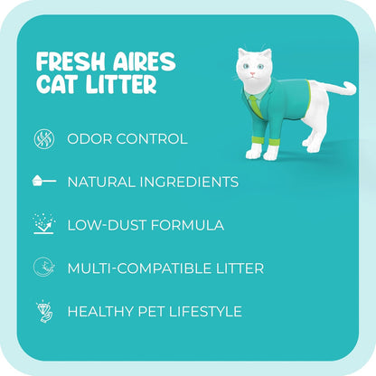 Silica Crystal Cat Litter – Unscented, Lightweight, Non-Clumping, Low Dust & Tracking, Long-Lasting