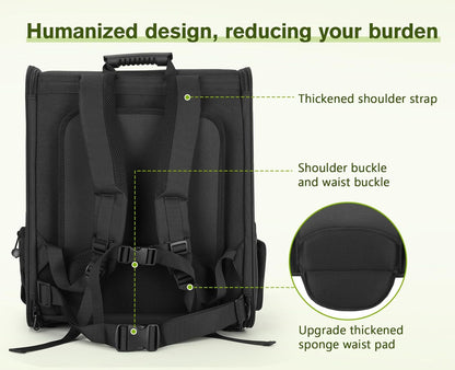 Pecute Pet Carrier Backpack, Large Cat Carrier Backpack, Expandable cat Backpack with Breathable