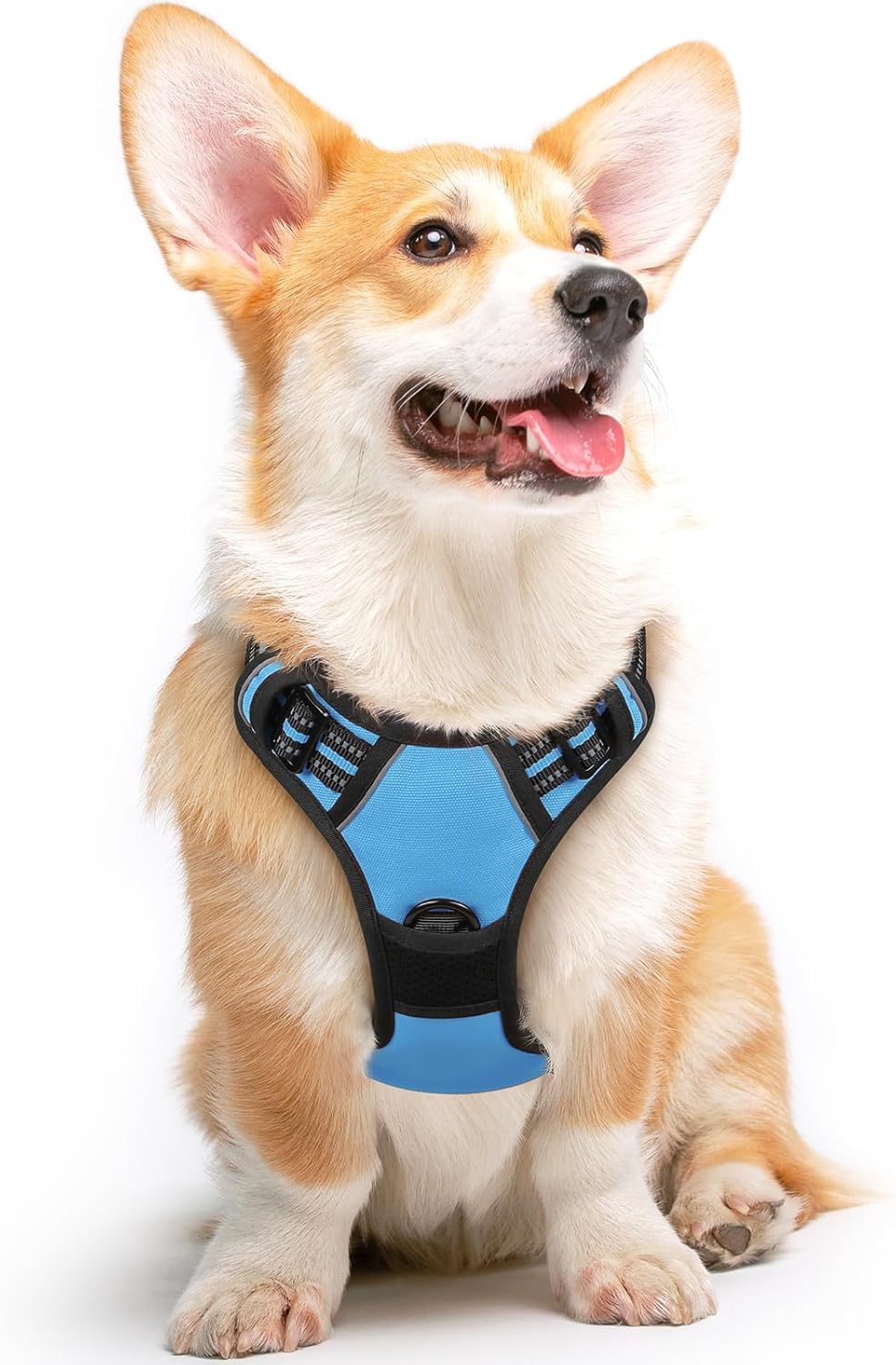 Eagloo Dog Harness Medium Sized Dog, No Pull Service Vest with Reflective Strips and Control