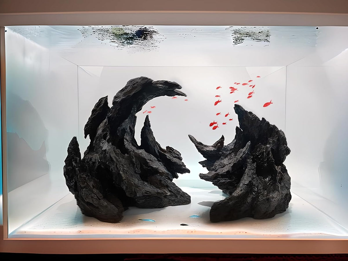 Fish Tank Decor Rocks.Aquarium Decoration Model.Easy and Quick Solution for Aquascaping.(Perched