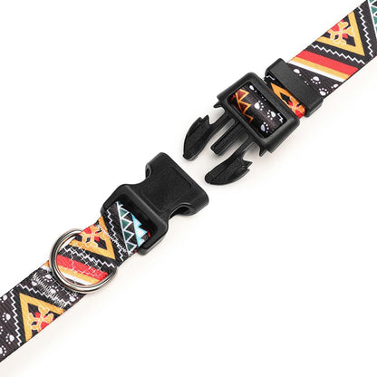 Mercano Adjustable Dog Collar - Special Design Patterns, Soft Nylon Comfortable Durable Pet Collar