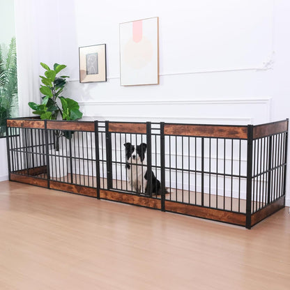 Dog Playpen, 31.5" Height Dog Pen Indoor, Heavy Duty, Safe and Sturdy, Furniture Style Puppy Pen