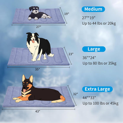 Cooling Mat for Large Dogs - Double-Sided Waterproof & Cool, Portable Dog Cooling Mat for
