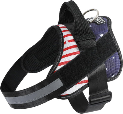 Bolux Dog Harness, No-Pull Reflective Dog Vest, Breathable Adjustable Pet Harness with Handle for