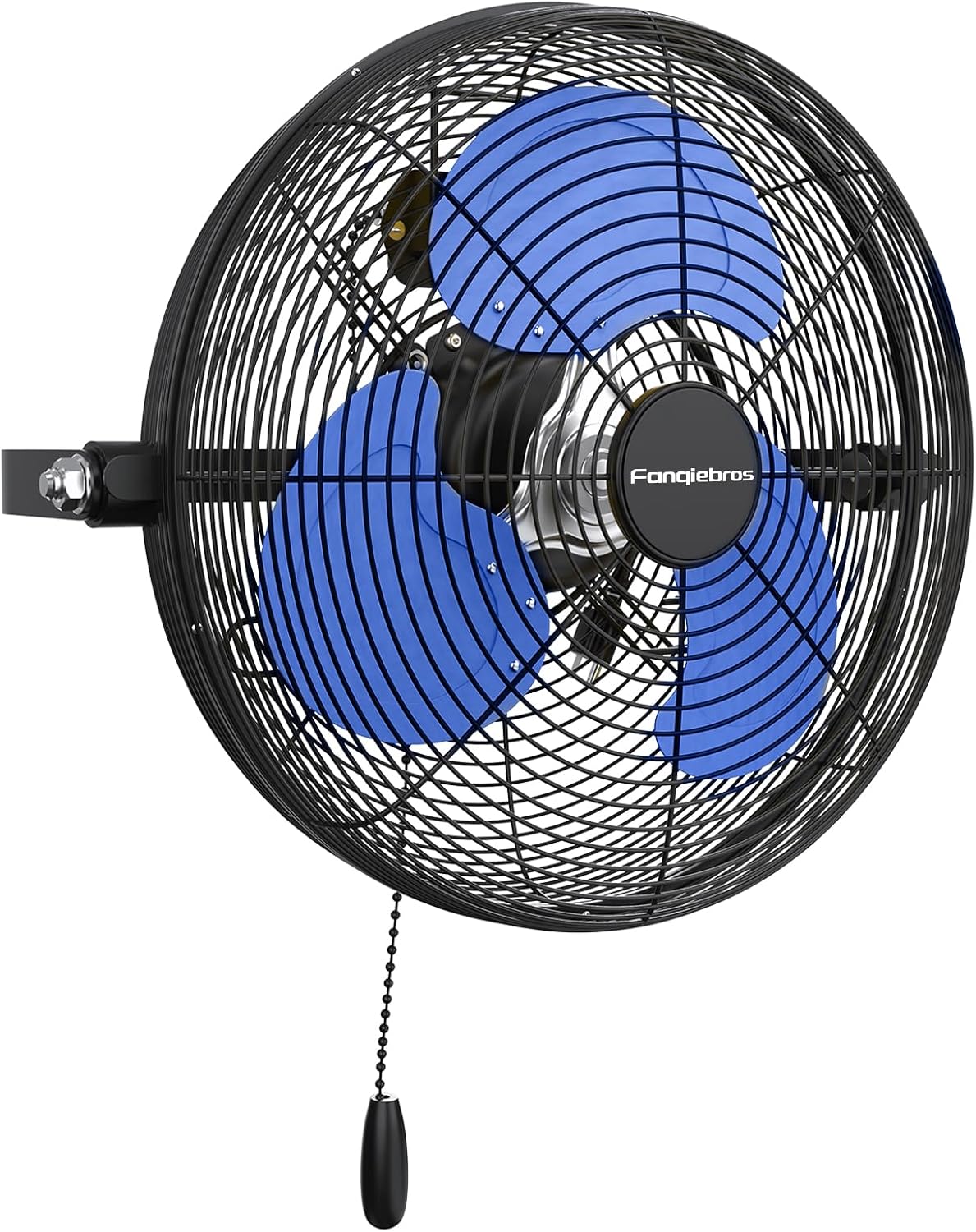 12 IN High Velocity Wall Mount Fan, 3 Speed Industrial Wall Fan with Sealed Motor, 2500 CFM