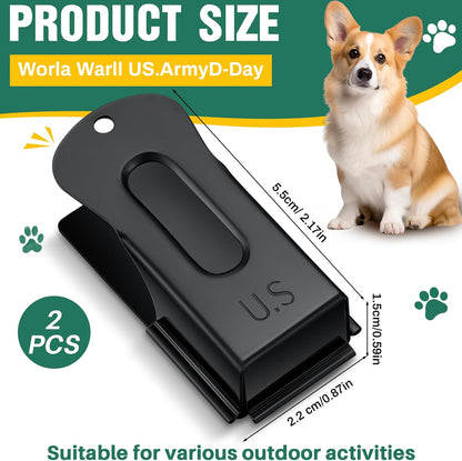 2 Pieces Brass Pet Training Clicker Signaling Cricket Clicker Metal Dog Clicker for Puppy Cats