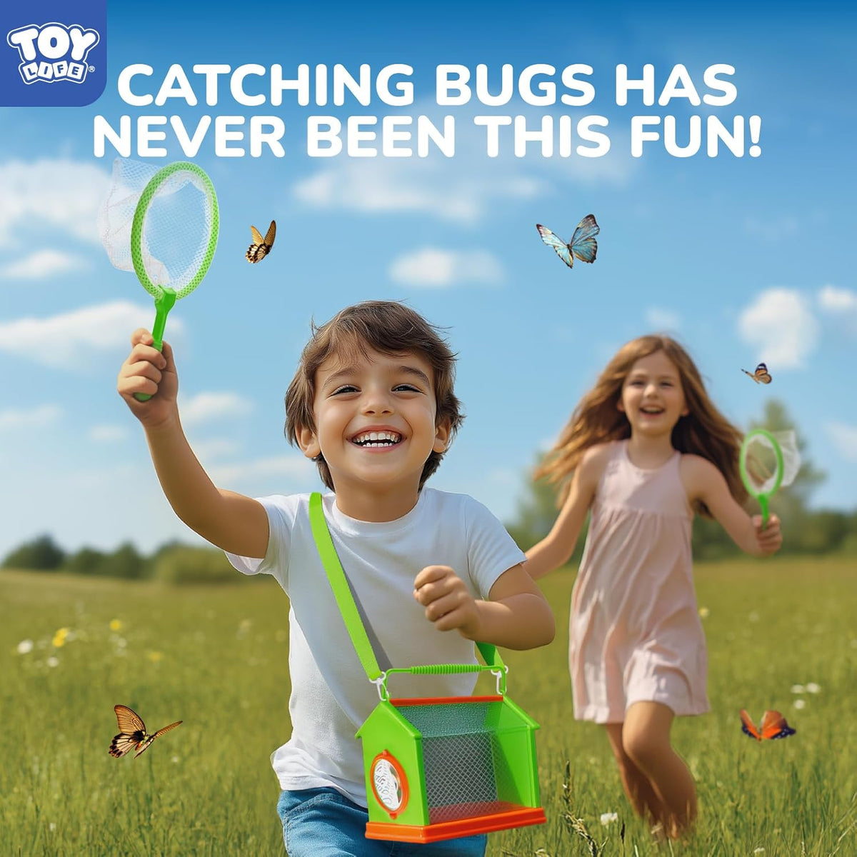TOY Life Bug Catcher for Kids, Bug Catching Kit Kids Explorer Kit with Bug Net, Catching Tool