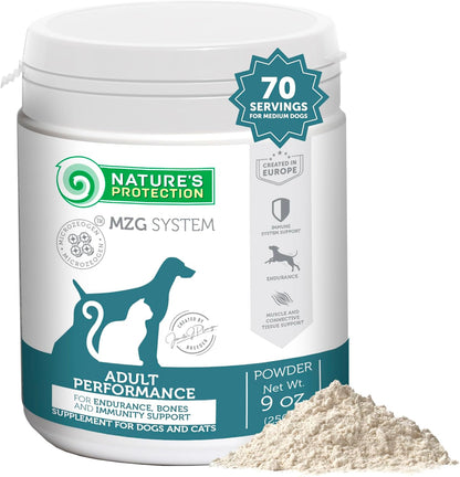 Nature's Protection Dog Joint Supplement - Mineral Powder Supplement for Pet Muscle Recovery