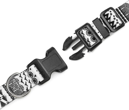 Mercano Adjustable Dog Collar - Special Design Patterns, Soft Nylon Comfortable Sturdy Pet Collar
