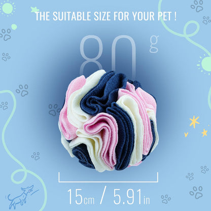 Pet Snuffle Ball, Puzzle Sniffing Interactive Dog Ball for Blind Dogs Training Stress Relief Dog