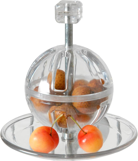 Featherland Paradise - Cage Mounted Buffet Ball - Interactive Bird Toy and Treat Dispenser