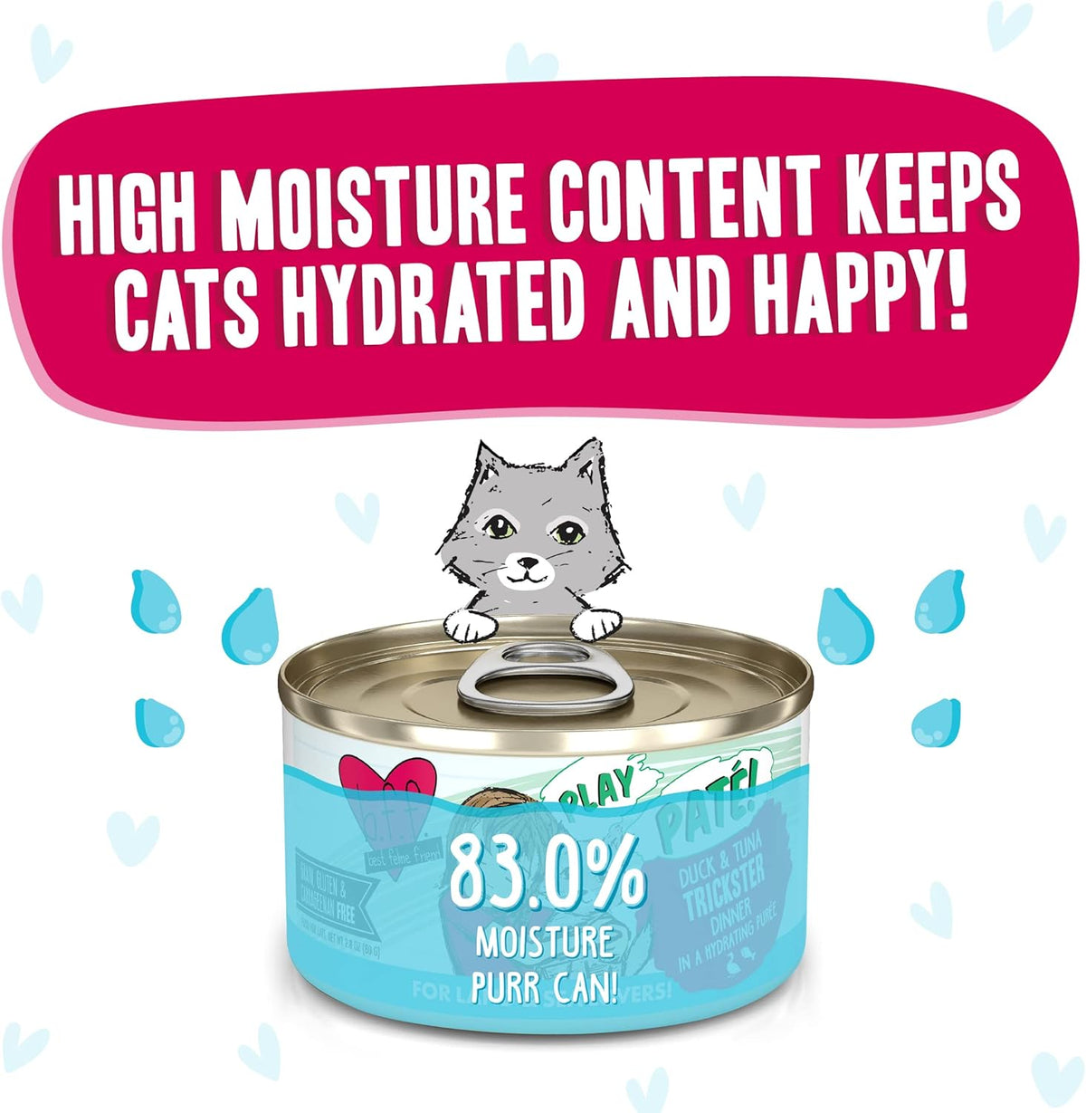 Weruva B.F.F. Play - Best Feline Friend Paté Lovers, Aw Yeah!, Duck & Tuna Trickster with Duck &