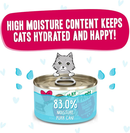Weruva B.F.F. Play - Best Feline Friend Paté Lovers, Aw Yeah!, Duck & Tuna Trickster with Duck &