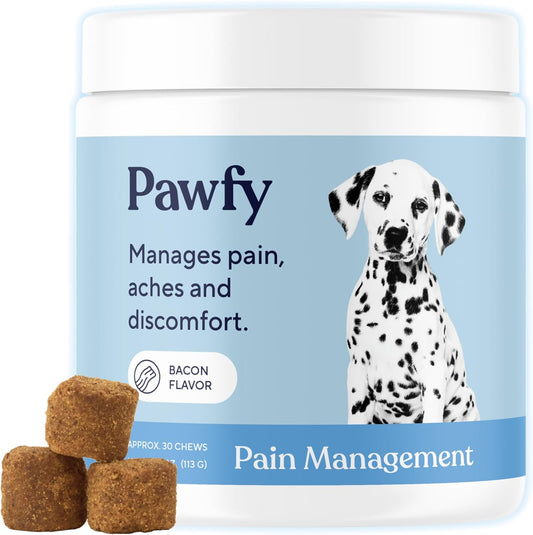 Pawfy Advanced Pain Management - Essential Vitamins & Supplements with Omega 3 |Joint Supplement