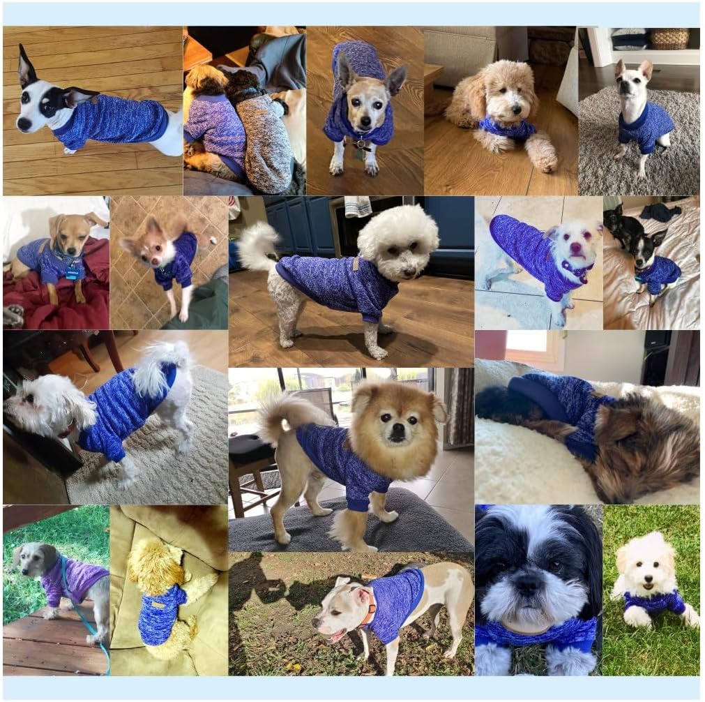 Jecikelon Dog Clothes Dogs Sweater Soft Puppies Clothing Winter Puppy Sweaters Warm Outfit for Dogs