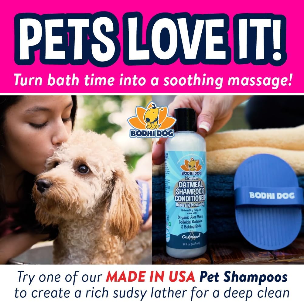 Bodhi Dog Shampoo Brush - Pet Grooming & Bath Supplies for Cats and Dog Bath Brush for Long & Short