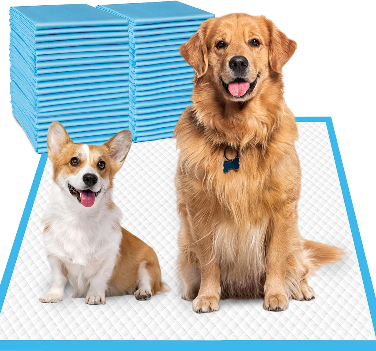 Dog Pads Extra Large 30"x36", 30-Count XXL Puppy Pads, Super Absorbent Pee Pads for Dogs