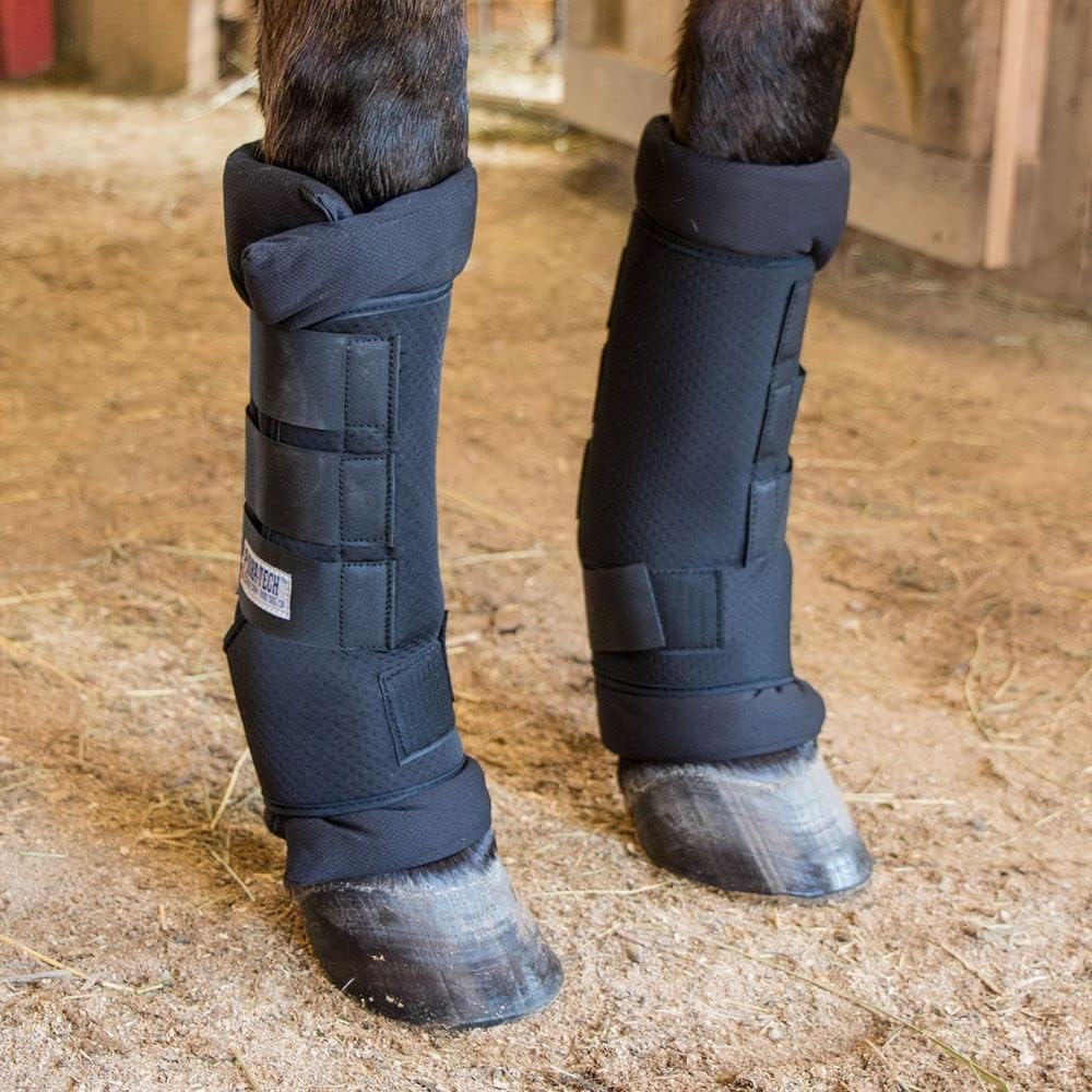Dura-Tech Tekno-Dri Breathable Quick Wraps for Horses | Size Large | Easy to Use Two-Piece Design |