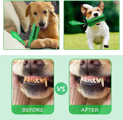 Dog Toys for Aggressive Chewers Large Medium Breed, Indestructible Dog Toothbrush Chew Toys